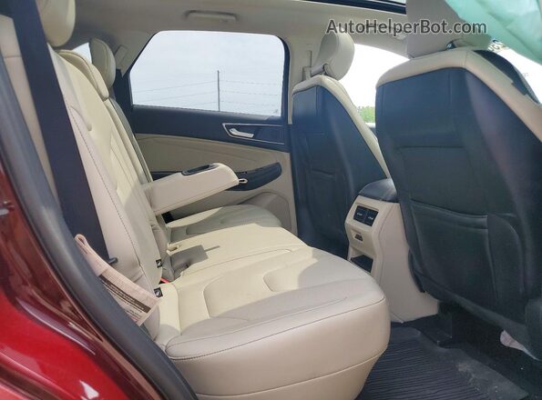 2FMPK4K96KBB74969 2019 FORD EDGE Темно-бордовый Вид задней части салона