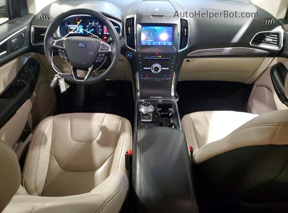 2FMPK4K96KBC33731 2019 FORD EDGE White წინა პანელის ხედი