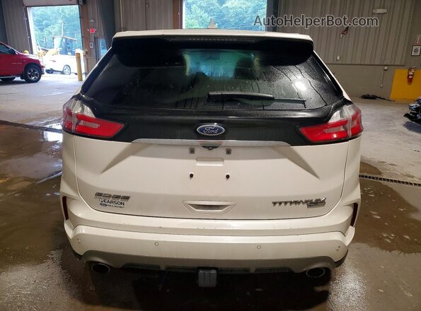 2FMPK4K96KBC33731 2019 FORD EDGE White უკანა ხედი