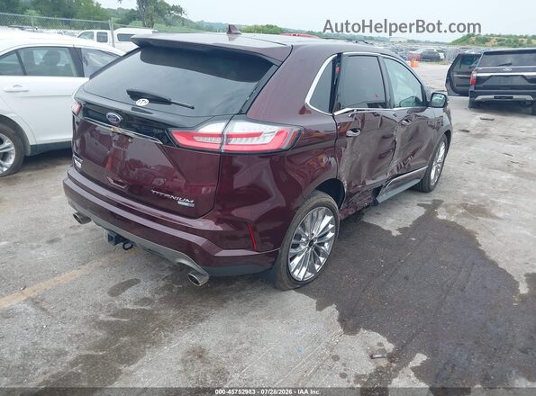 2FMPK4K96LBA70077 2020 FORD EDGE Maroon უკანა მარჯვენა