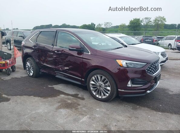 2FMPK4K96LBA70077 2020 FORD EDGE Maroon წინა ხედი