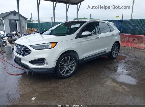 2FMPK4K96LBB32383 2020 FORD EDGE White Front left