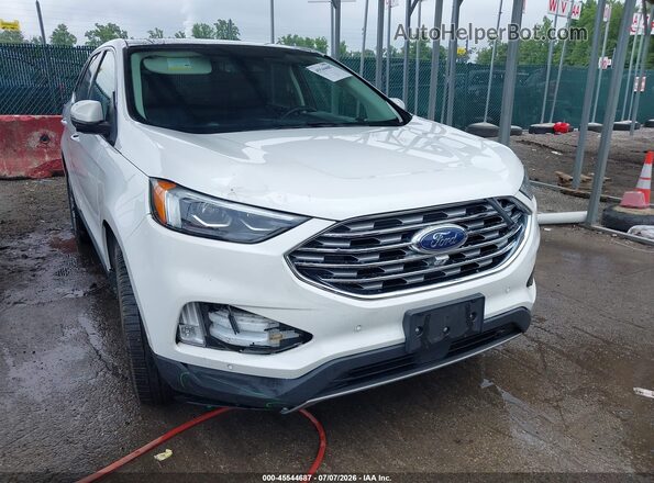2FMPK4K96LBB32383 2020 FORD EDGE White Front view