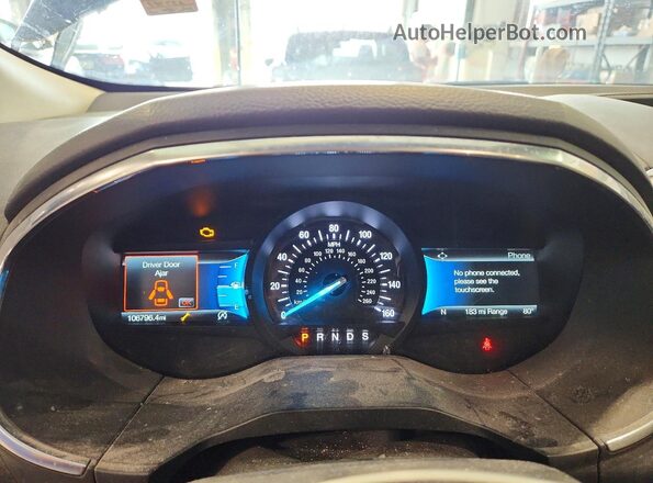 2FMPK4K96MBA57783 2021 FORD EDGE Blue Սարքավորումների վահանակի տեսք