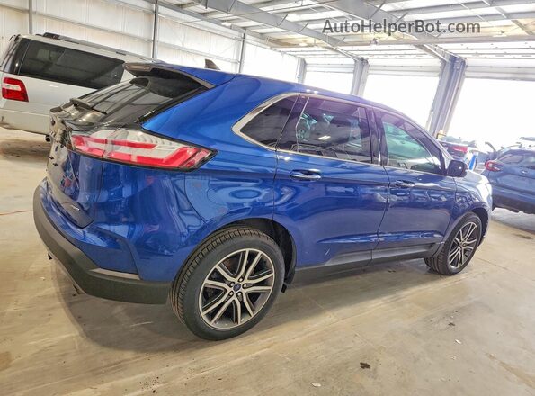 2FMPK4K96MBA57783 2021 FORD EDGE Blue Հետևի աջ