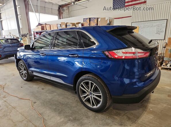 2FMPK4K96MBA57783 2021 FORD EDGE Blue Հետևի ձախ