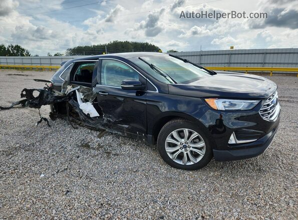 2FMPK4K96NBA30648 2022 FORD EDGE Black Przód prawy