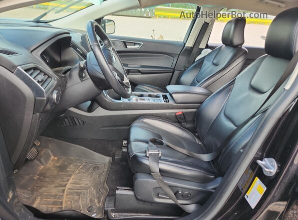 2FMPK4K96NBA30648 2022 FORD EDGE Black Widok wnętrza z przodu