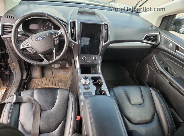 2FMPK4K96NBA30648 2022 FORD EDGE Black Widok deski rozdzielczej