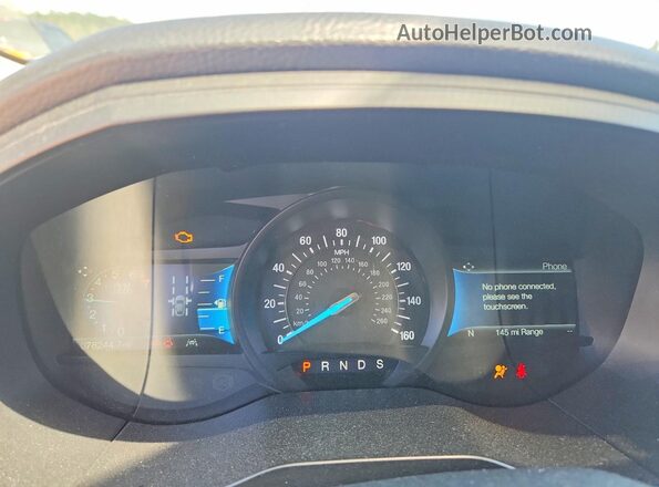 2FMPK4K96NBA31380 2022 FORD EDGE Silver Вид щитка приладів