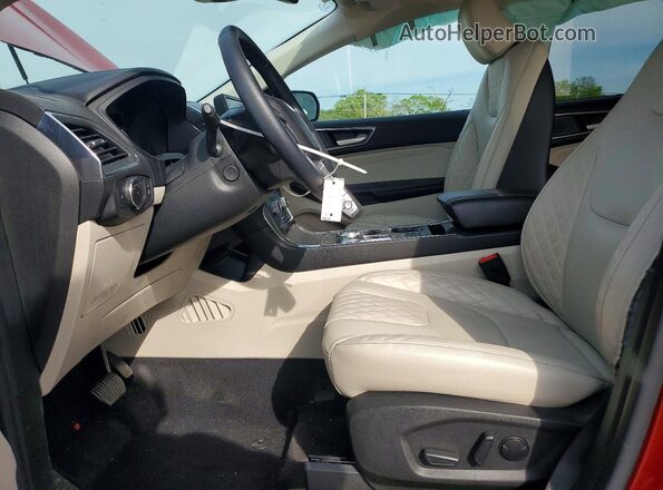 2FMPK4K96PBA32046 2023 FORD EDGE Red Вид салону спереду