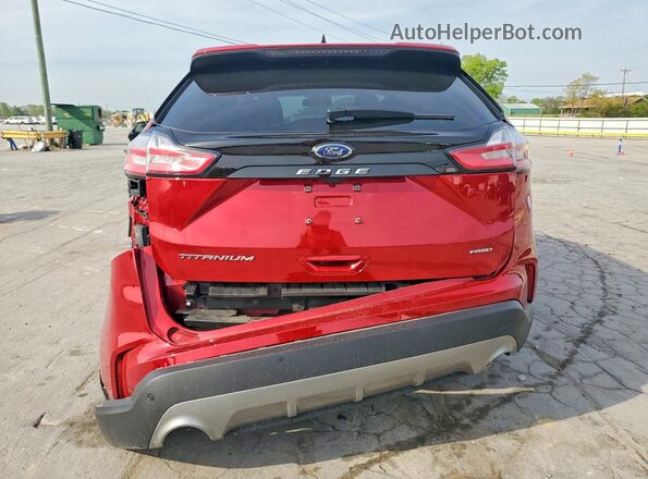 2FMPK4K96PBA32046 2023 FORD EDGE Red Вид ззаду