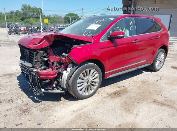 2FMPK4K96RBA04007 2024 FORD EDGE Red Front left