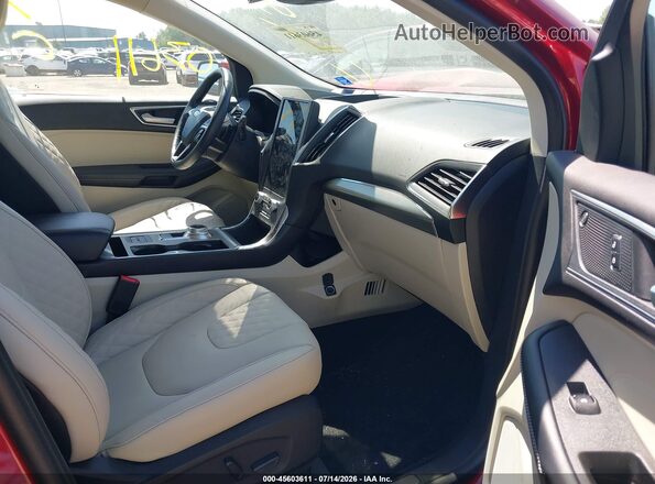 2FMPK4K96RBA04007 2024 FORD EDGE Red Front interior view