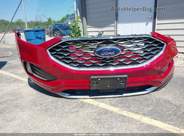 2FMPK4K96RBA04007 2024 FORD EDGE Red Instrument cluster view