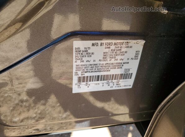 2FMPK4K96RBA50369 2024 FORD EDGE Gray Շարժիչի բաժամունքի տեսք