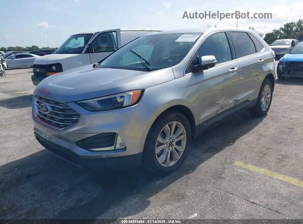 2FMPK4K96RBA52493 2024 FORD EDGE Silver Przód lewy