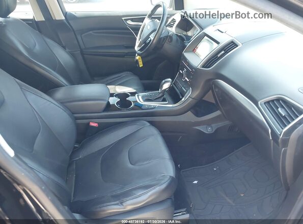 2FMPK4K97GBB09832 2016 FORD EDGE Black წინა სალონის ხედი