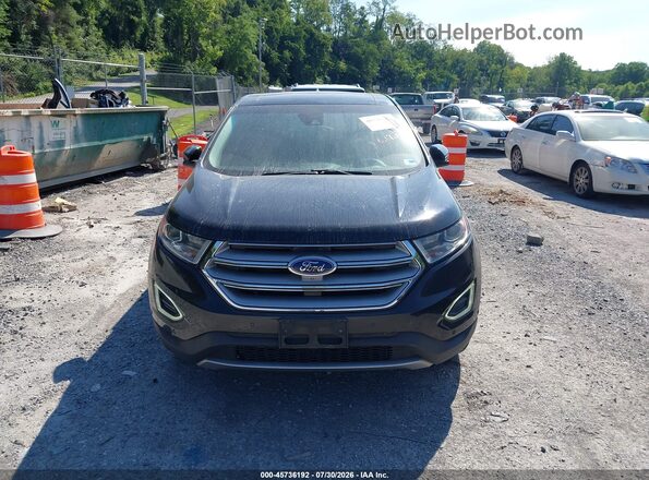 2FMPK4K97GBB09832 2016 FORD EDGE Black ხელსაწყოთა პანელის ხედი