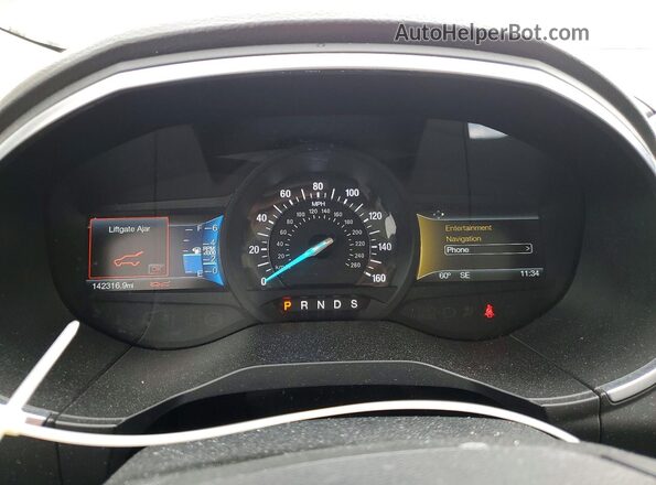 2FMPK4K97HBB28558 2017 FORD EDGE Orange ხელსაწყოთა პანელის ხედი
