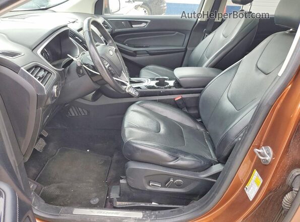 2FMPK4K97HBB28558 2017 FORD EDGE Orange წინა სალონის ხედი