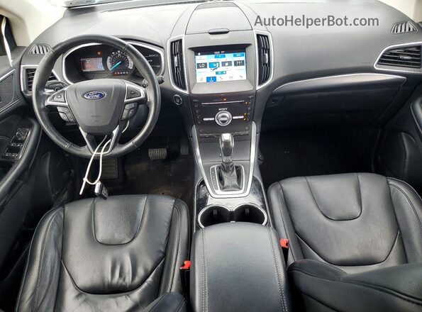 2FMPK4K97HBB29094 2017 FORD EDGE Blue Առջևի վահանակի տեսք