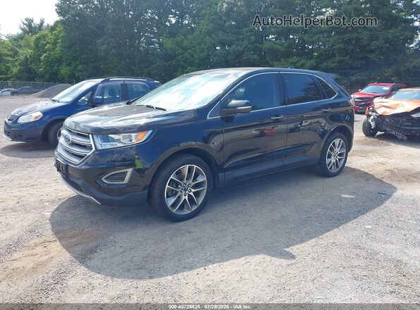 2FMPK4K97HBB41679 2017 FORD EDGE Black Առջևի ձախ երեք քառորդ տեսարան