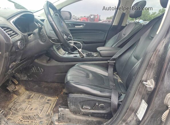 2FMPK4K97HBB55078 2017 FORD EDGE Gray Vista interior delantera
