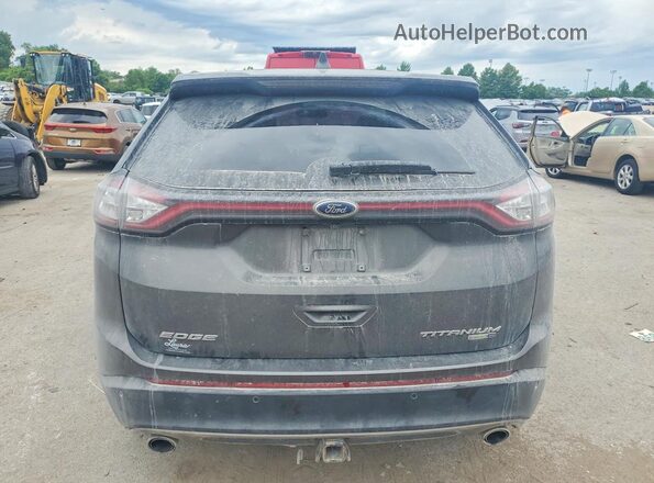2FMPK4K97HBB55078 2017 FORD EDGE Gray Vista trasera