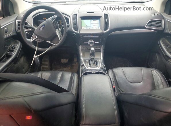 2FMPK4K97HBB55078 2017 FORD EDGE Gray Vista del salpicadero