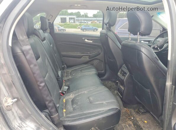 2FMPK4K97HBB55078 2017 FORD EDGE Gray Vista de los asientos traseros