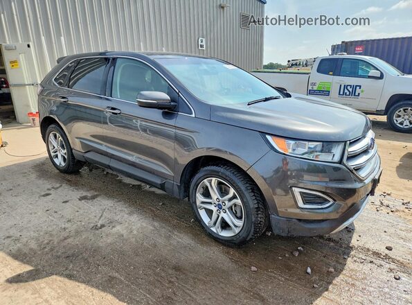 2FMPK4K97HBB67327 2017 FORD EDGE Gray Առջևի աջ