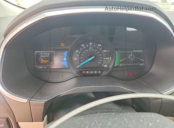 2FMPK4K97HBC09415 2017 FORD EDGE White ხელსაწყოთა პანელის ხედი