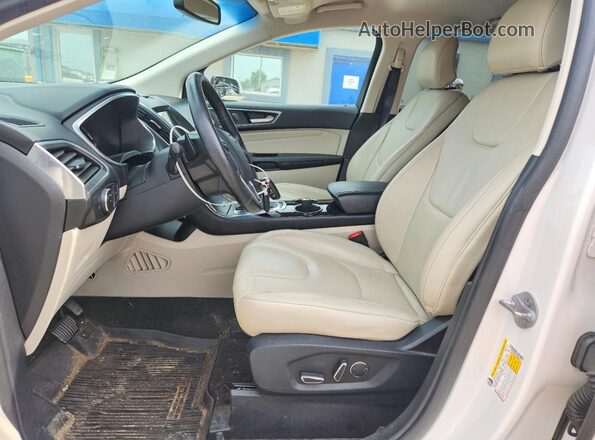 2FMPK4K97HBC09415 2017 FORD EDGE White წინა სალონის ხედი