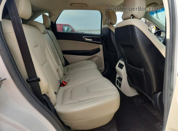 2FMPK4K97HBC09415 2017 FORD EDGE White უკანა სავარძლების ხედი