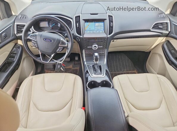 2FMPK4K97HBC09415 2017 FORD EDGE White წინა პანელის ხედი