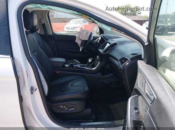 2FMPK4K97JBB69990 2018 FORD EDGE White Vista interior delantera
