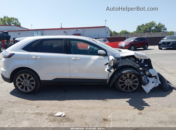 2FMPK4K97JBB69990 2018 FORD EDGE White Vista interior trasera