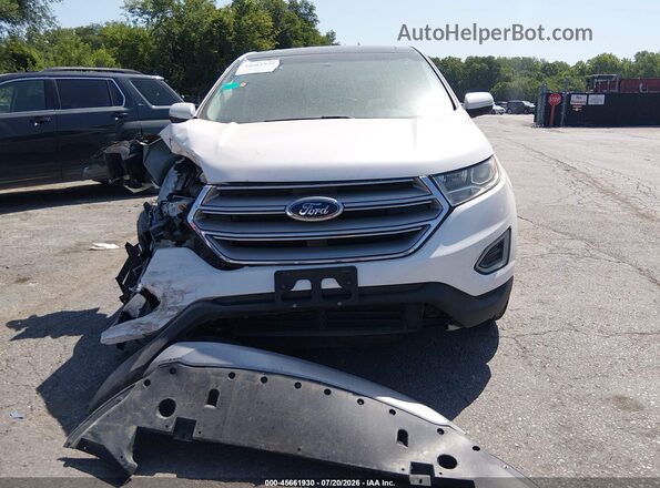 2FMPK4K97JBB69990 2018 FORD EDGE White Vista del cuadro de instrumentos