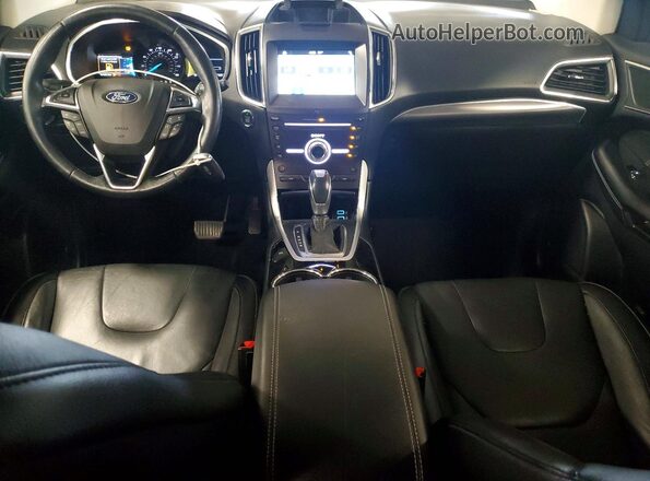 2FMPK4K97JBC50066 2018 FORD EDGE Black Widok deski rozdzielczej