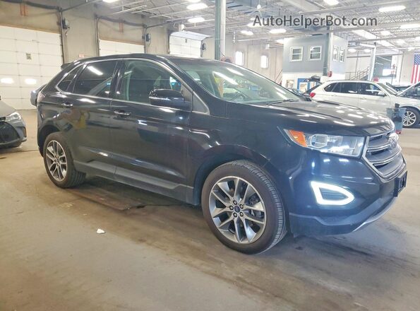 2FMPK4K97JBC50066 2018 FORD EDGE Black Przód prawy