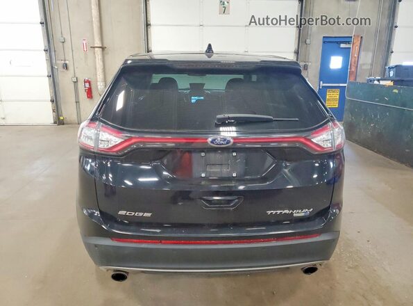 2FMPK4K97JBC50066 2018 FORD EDGE Black Widok z tyłu