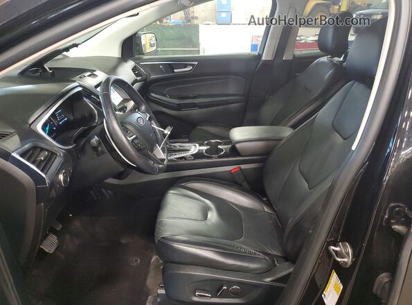 2FMPK4K97JBC50066 2018 FORD EDGE Black Widok wnętrza z przodu
