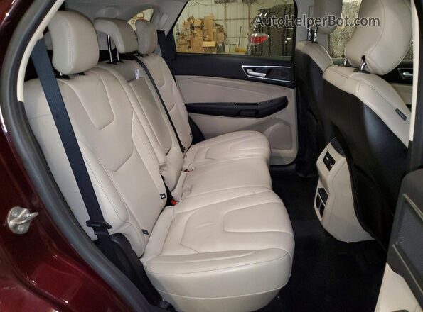 2FMPK4K97KBB32505 2019 FORD EDGE Burgundy უკანა სალონის ხედი