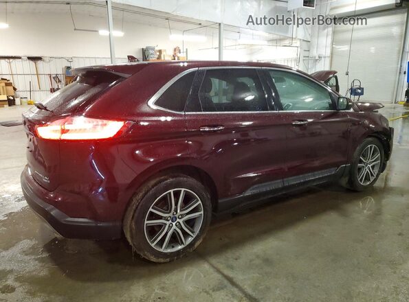 2FMPK4K97KBB32505 2019 FORD EDGE Burgundy უკანა მარჯვენა
