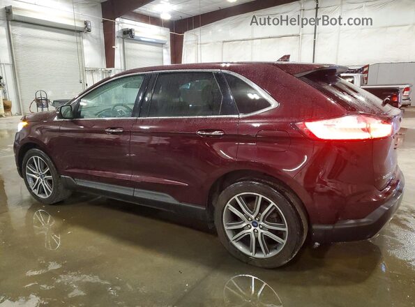 2FMPK4K97KBB32505 2019 FORD EDGE Burgundy უკანა მარცხენა
