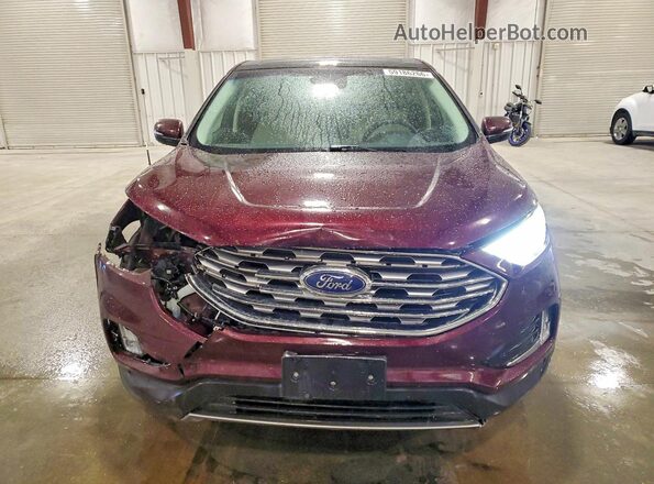 2FMPK4K97KBB32505 2019 FORD EDGE Burgundy წინა ხედი
