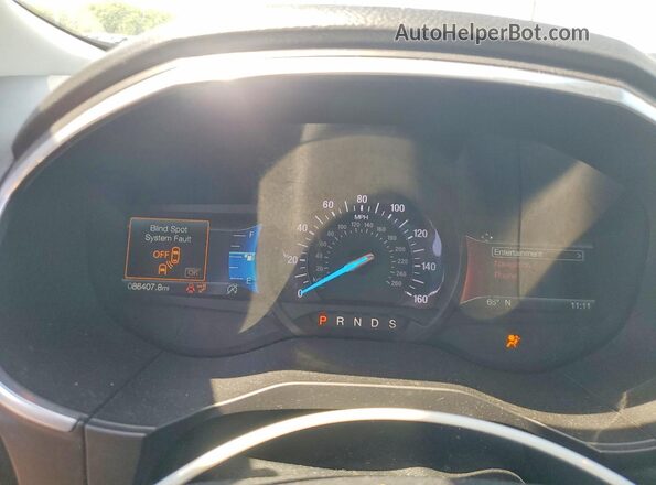 2FMPK4K97KBB60837 2019 FORD EDGE Black ხელსაწყოთა პანელის ხედი