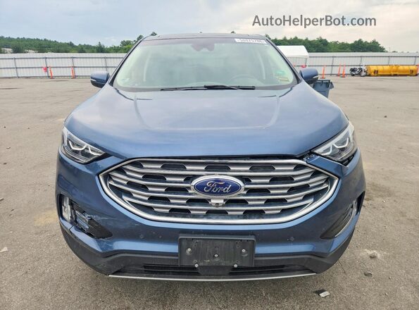 2FMPK4K97KBC55897 2019 FORD EDGE Blue Vista frontal