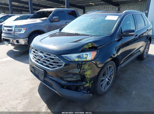 2FMPK4K97LBA75188 2020 FORD EDGE Black Front view